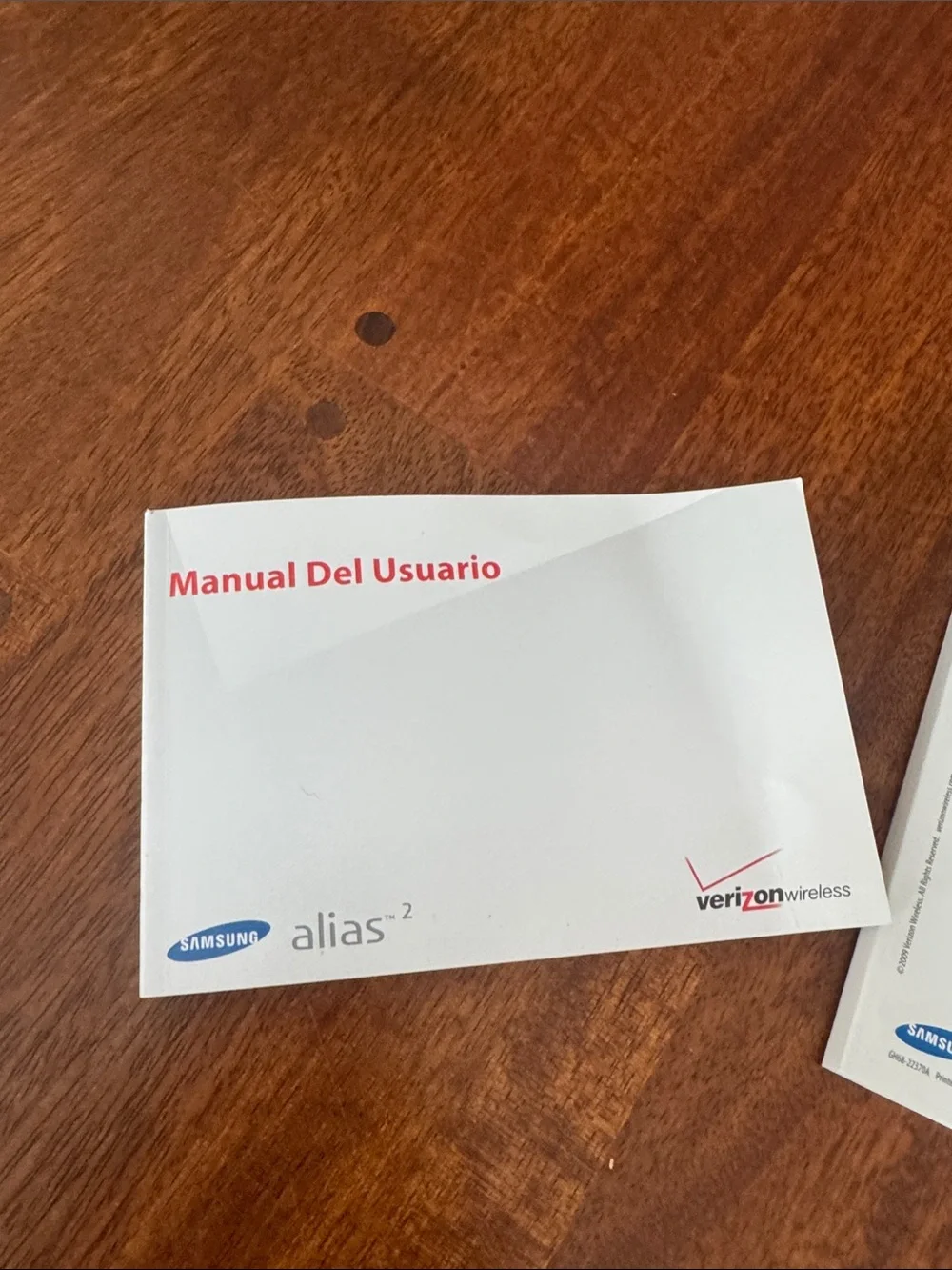 Y2K Alias 2 Samsung Verizon Booklet Set. User Manual and Tips, Hints & Shortcuts